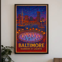 Baltimore Harbor Of Lights Poster