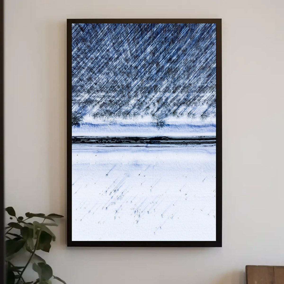 Winter Landscape from Above Poster