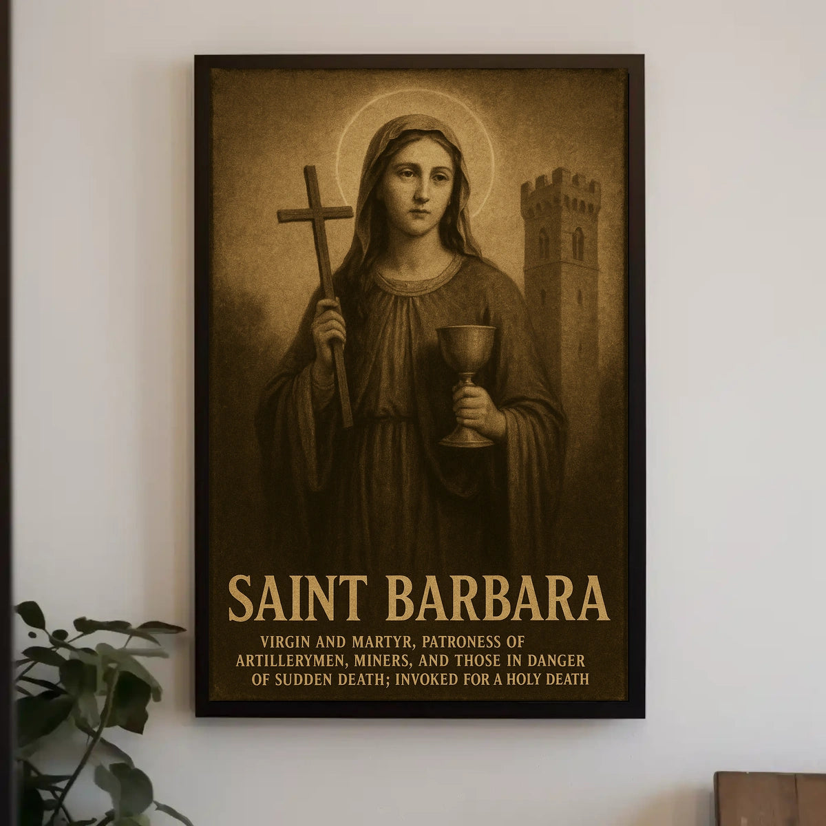 Saint Barbara Patroness Of Poster