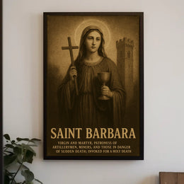 Saint Barbara Patroness Of Poster