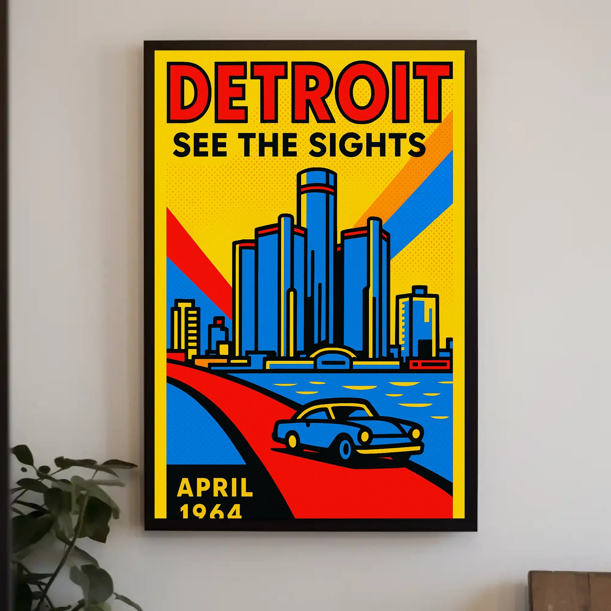 Discover Detroit See the Sights Poster PosterGoat