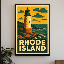 Rhode Island Lighthouse Poster