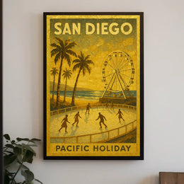 San Diego Pacific Holiday Poster
