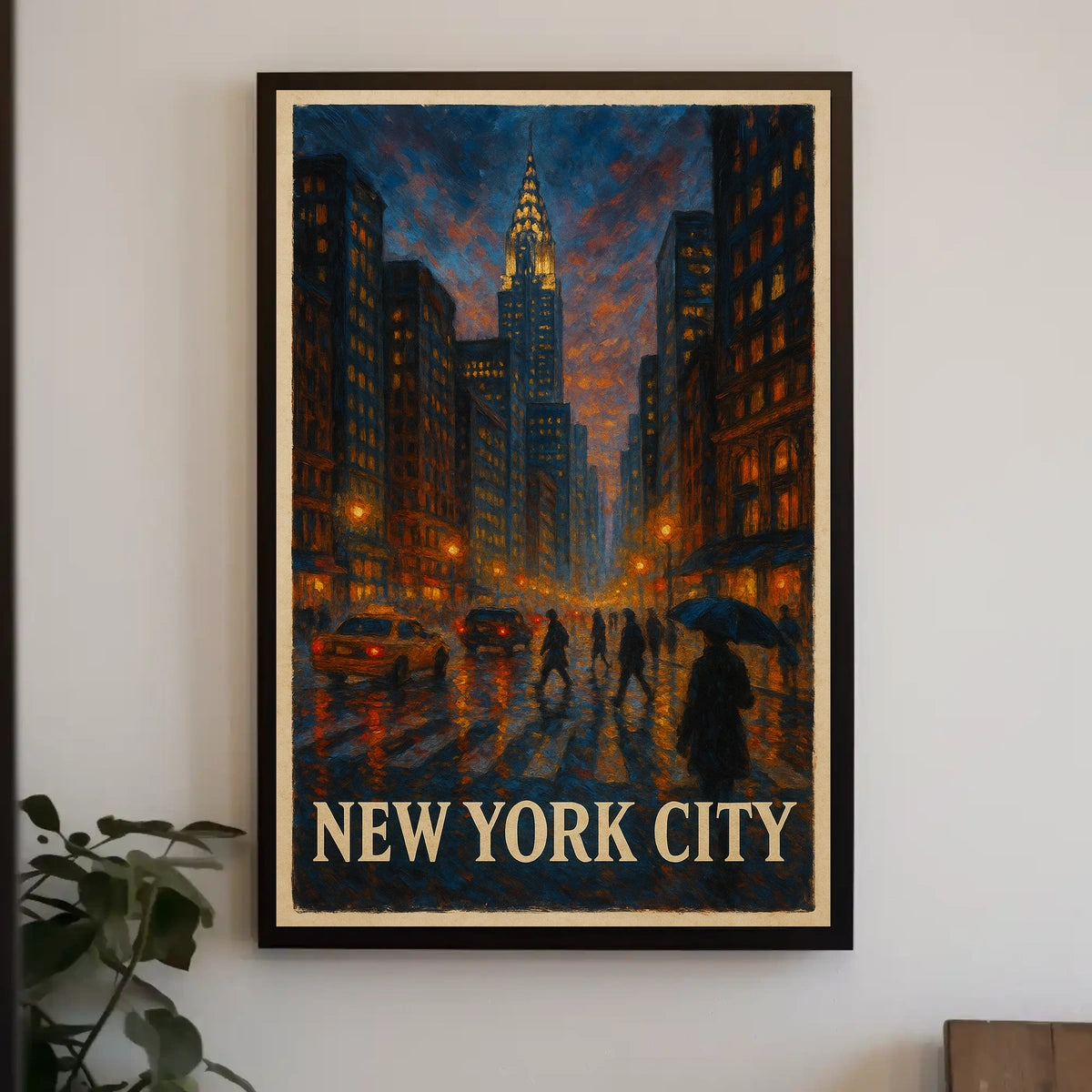 New York City Urban Evening Poster