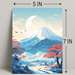 Tranquil Mountain Landscape Poster