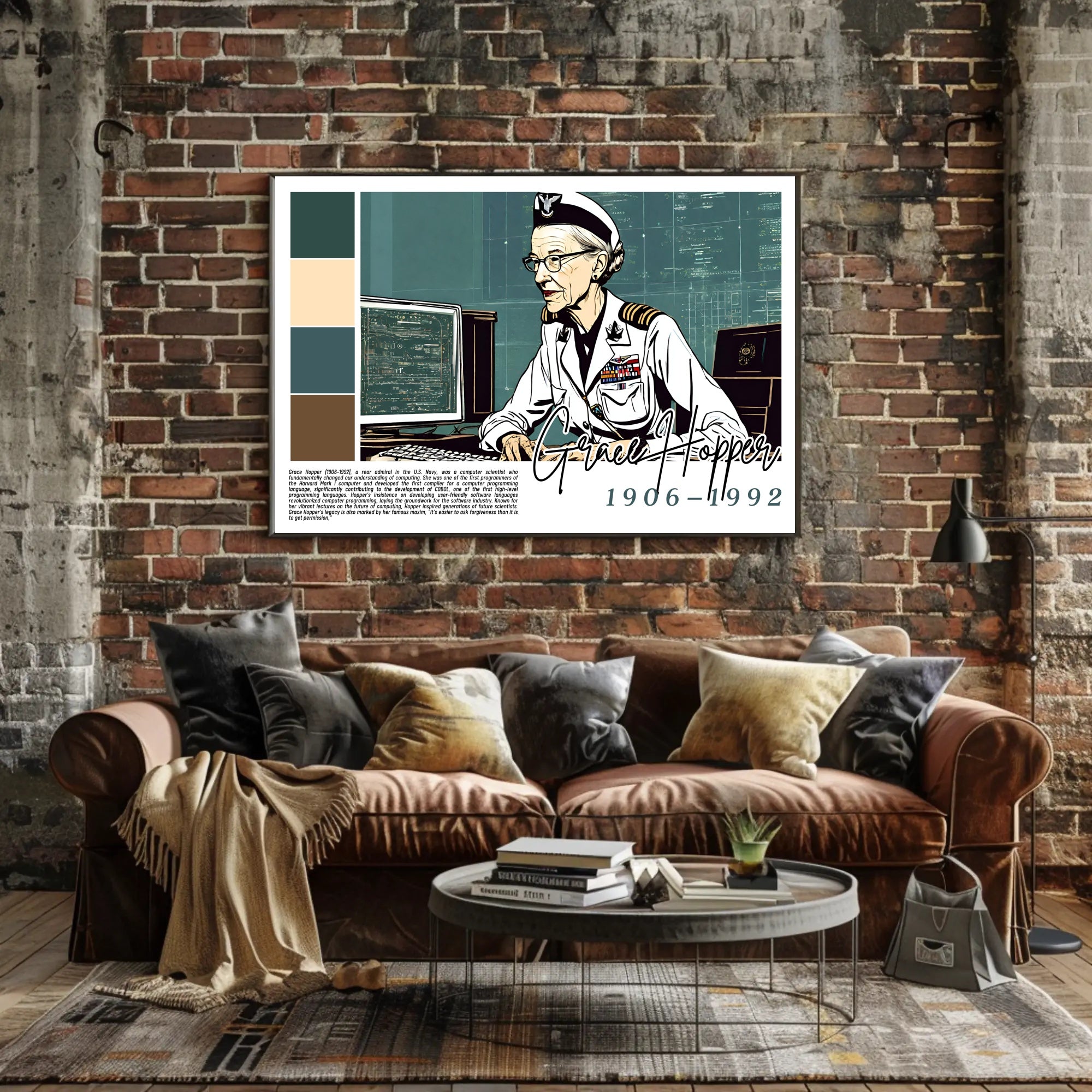 Grace Hopper: Pioneer of Computer Science Poster