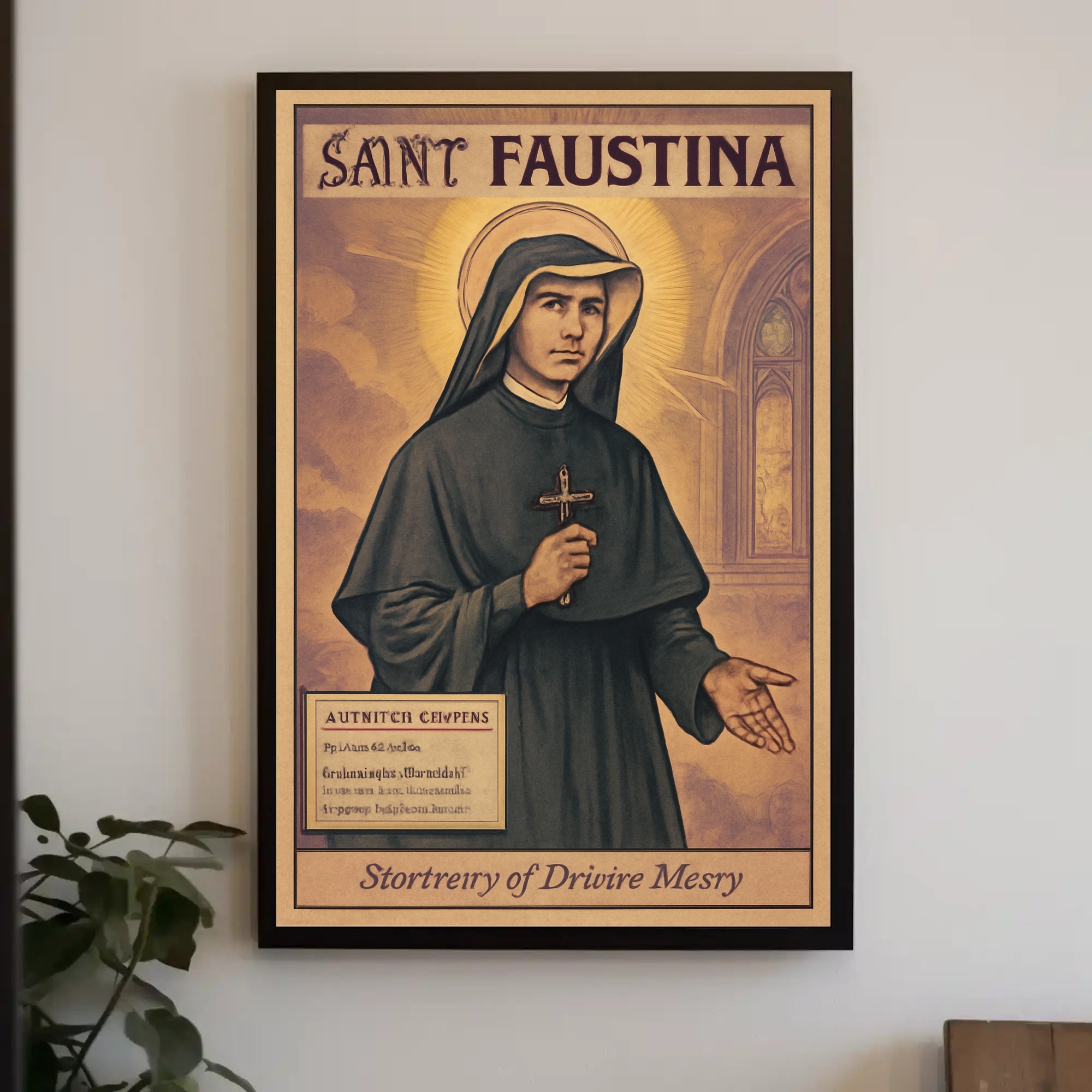 Saint Faustina Poster PosterGoat
