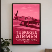 Tuskegee Airmen Collectors Vintage Aviation Poster