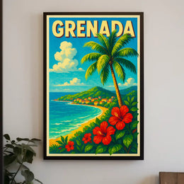 Grenada Tropical Paradise Poster