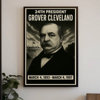 Grover Cleveland 24Th President Poster
