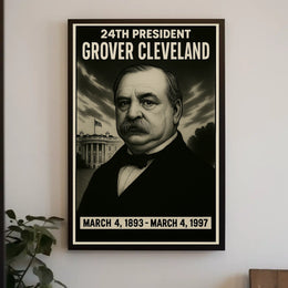 Grover Cleveland 24Th President Poster
