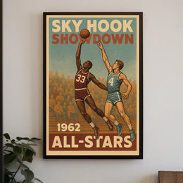 SKY HOOK SHOWDOWN: Vintage Sports Poster