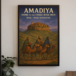 Amadiya Home to the Three Wise Men Poster