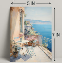 Mediterranean Balcony Retreat Poster