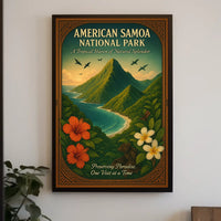 American Samoa National Park: Tropical Paradise National Park Poster