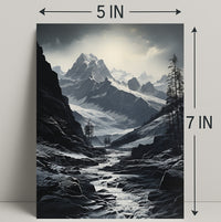 Majestic Mountain Landscape Poster