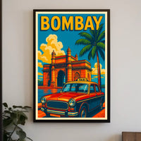Bombay Vintage Travel Vintage Poster