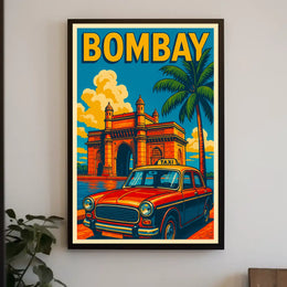 Bombay Vintage Travel Vintage Poster