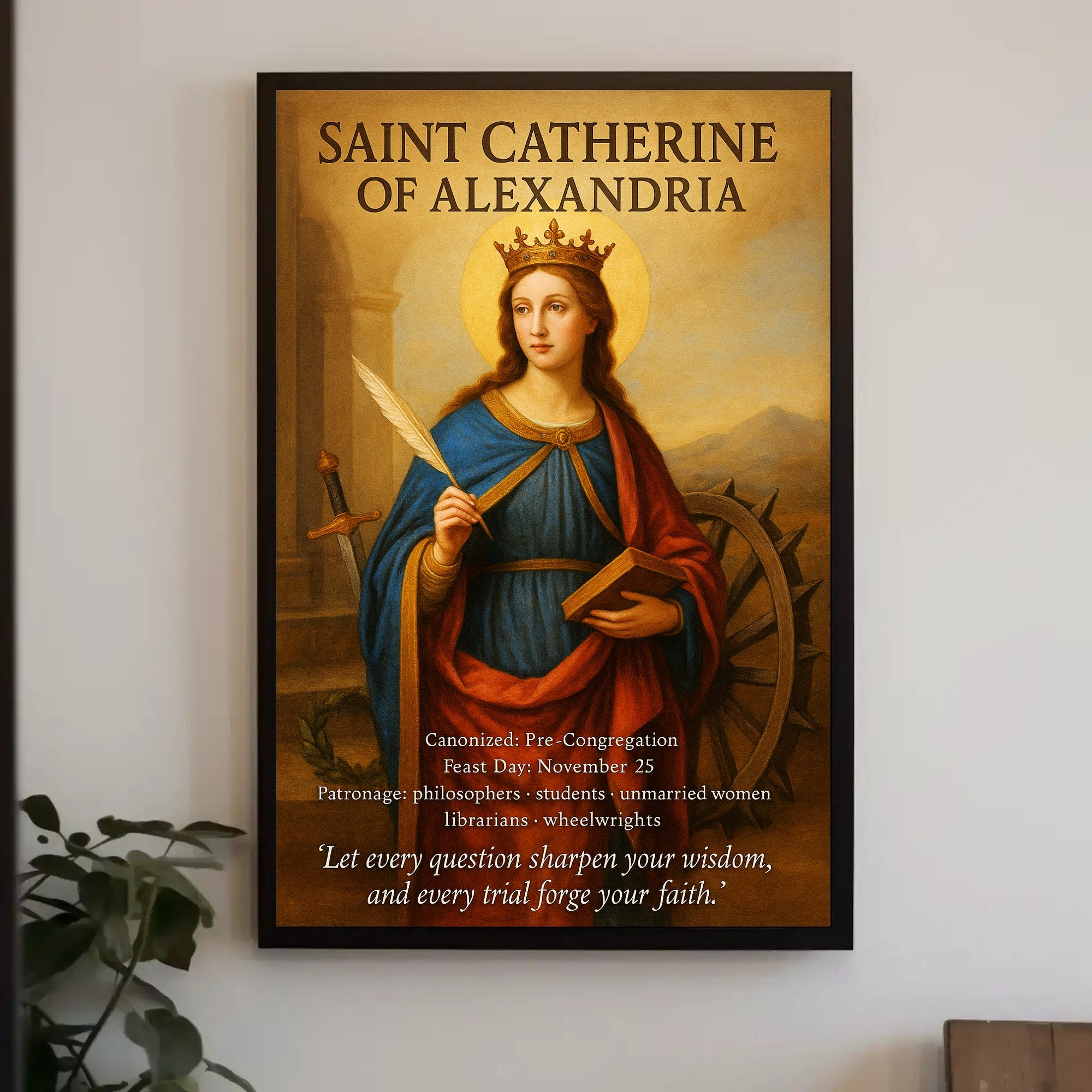 Saint Catherine of Alexandria Poster PosterGoat