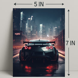 Night Drive In The City Poster