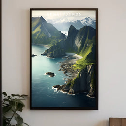Kenai Fjords Majestic Travel Poster Wall Art