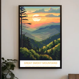 Great Smoky Mountains National Park Sunrise Poster