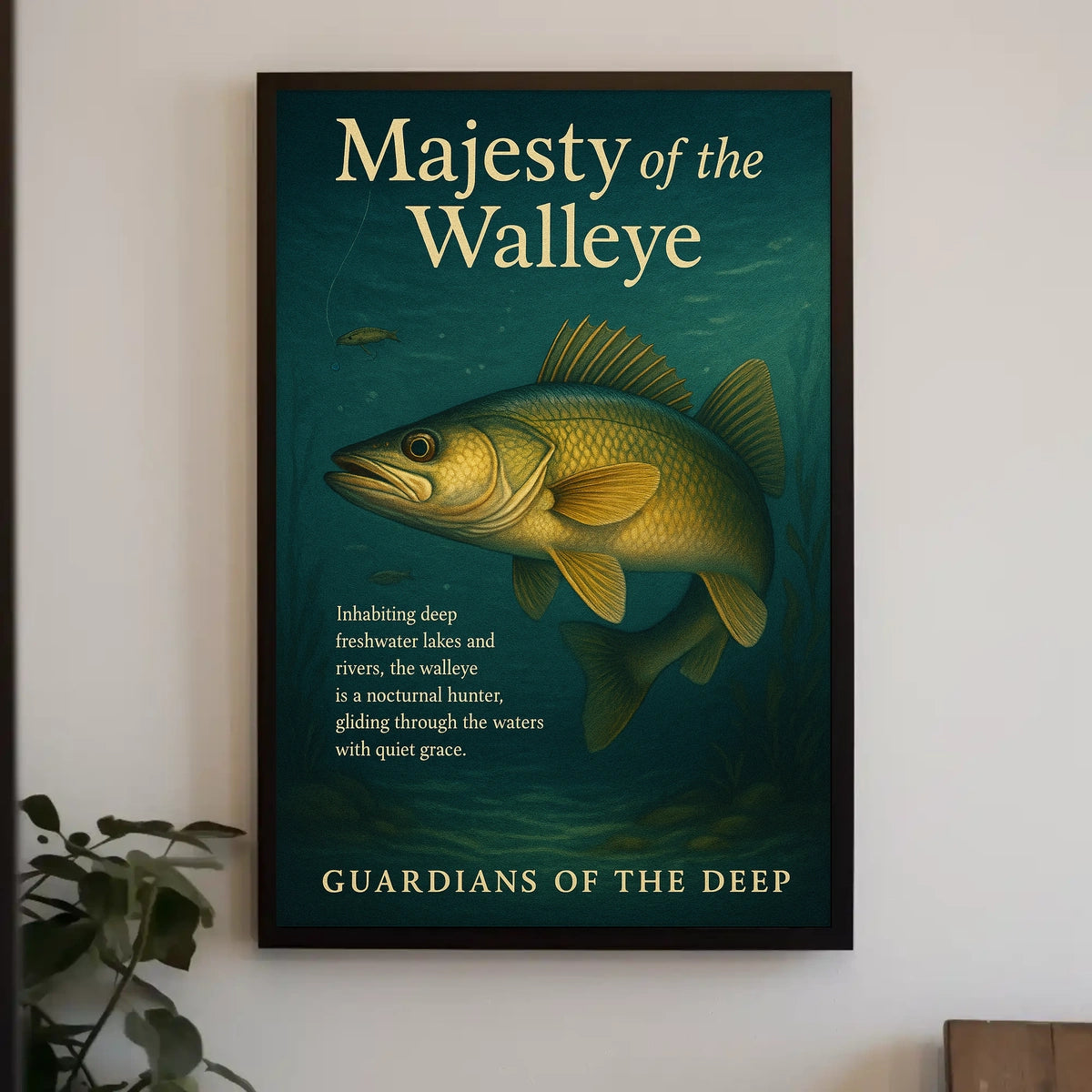 Majesty Of The Walleye Poster