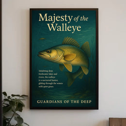 Majesty Of The Walleye Poster
