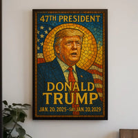 Trump 47th President Patriotic Decor Lovers Poster