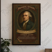 Andrew Adams Vintage Historical Poster