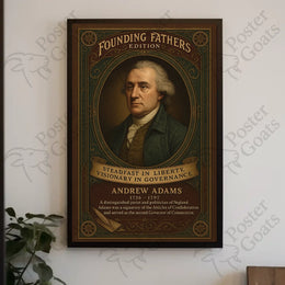 Andrew Adams Vintage Historical Poster
