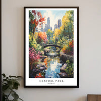 Central Park in Autumn, New York Cityscape Urban or Cityscape Poster PosterGoat