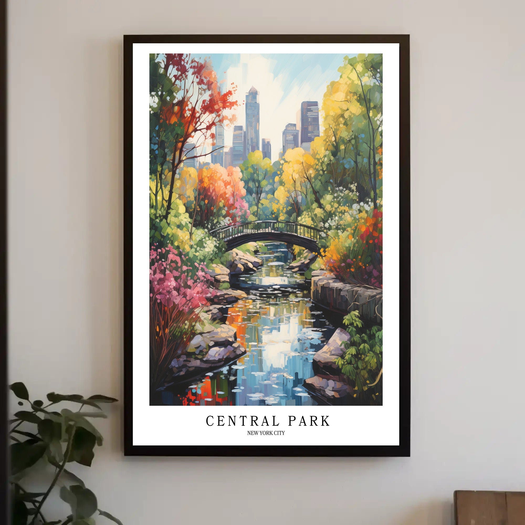 Central Park in Autumn, New York Cityscape Urban or Cityscape Poster PosterGoat