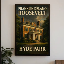 Franklin Delano Roosevelt Hyde Park Poster