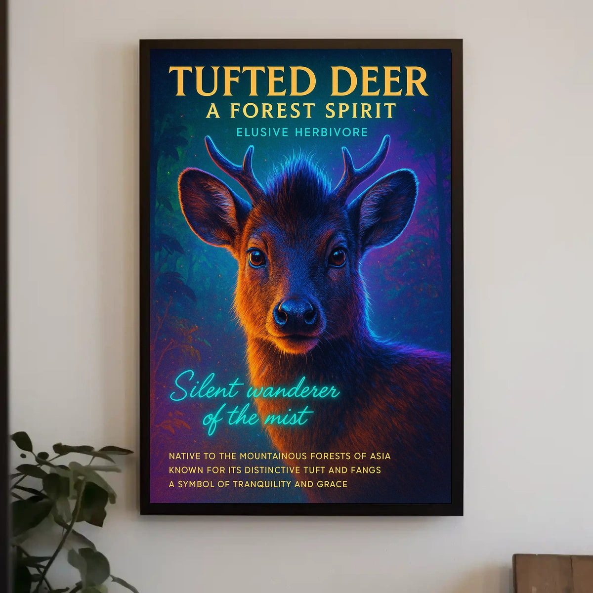 Tufted Deer A Forest Spirit Poster