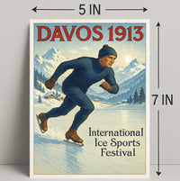 Davos 1913 International Ice Sports Festival Poster PosterGoat