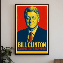 Bill Clinton Presidential Tenure Poster
