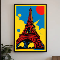 Eiffel Tower Pop Art Poster