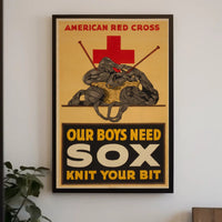 Knit for the Troops Poster PosterGoat