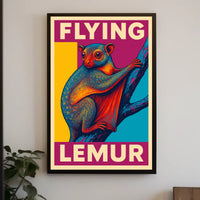 Flying Lemur Poster