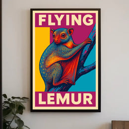 Flying Lemur Poster
