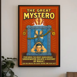 The Great Mystero Underwater Escape Poster PosterGoat