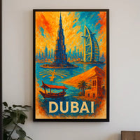 Dubai Poster City Of Wonders Wall Art For Travelers