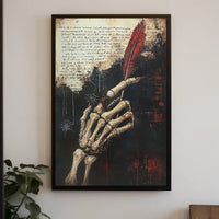 Gothic Fantasy Vibe Skeleton Hand Artistic Poster