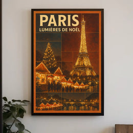 Paris Lumières De Noël Poster