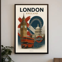 London Landmarks Poster