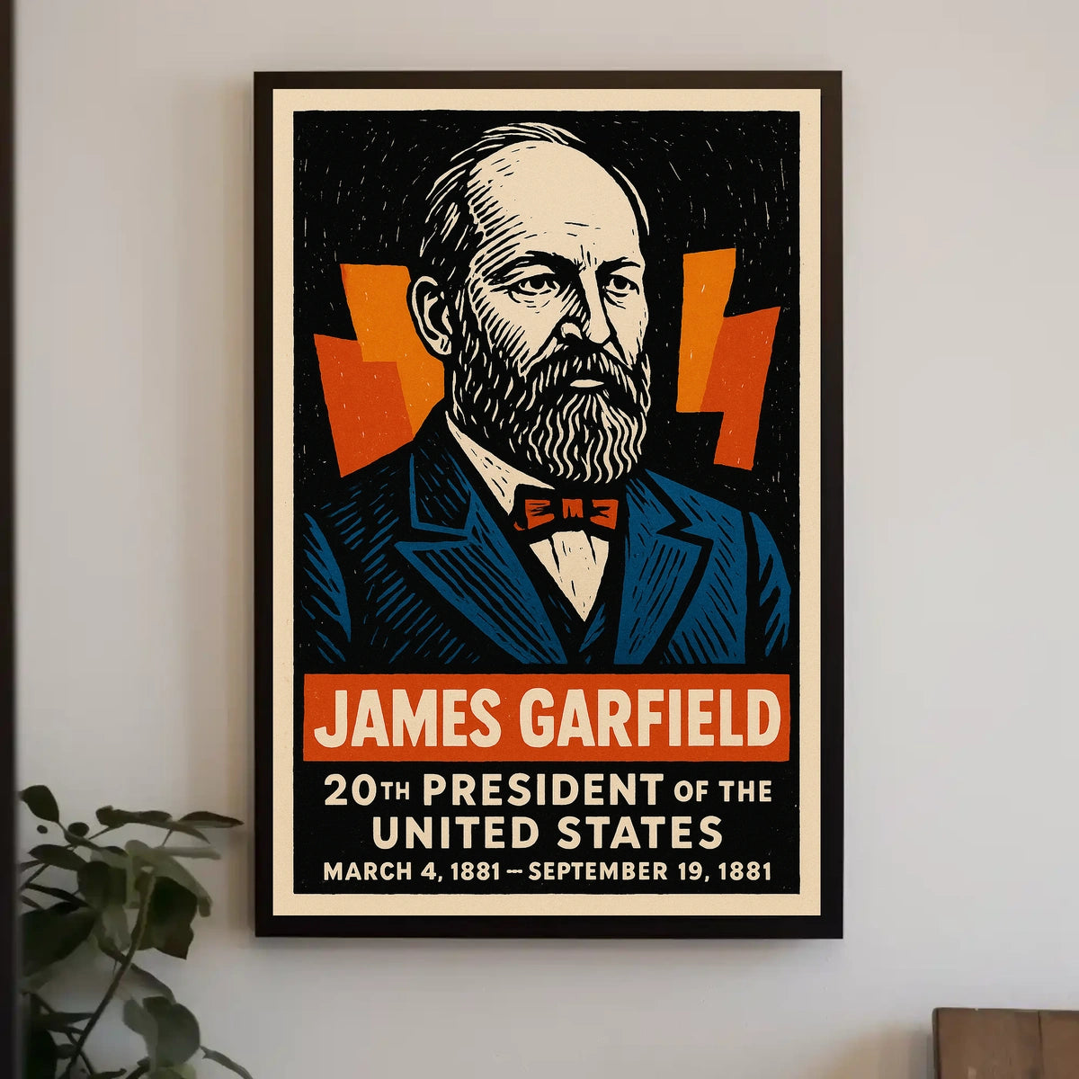 James Garfield 20th President Poster