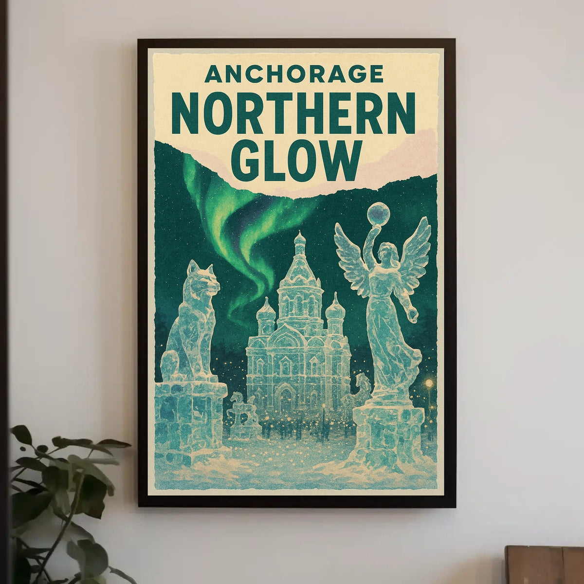 Anchorage Northern Glow Poster