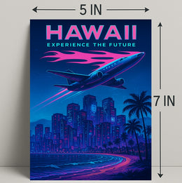 Hawaii Experience the Future Poster PosterGoat