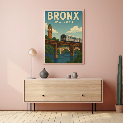 Bronx Bound: Crossing the Harlem River New York Poster